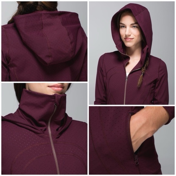Lululemon Stride Jacket II Sz 8 In Bordeaux Drama - Picture 3 of 9